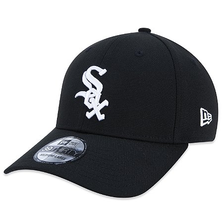 Boné New Era 3930 Chicago White Sox Core MLB Fechado Preto