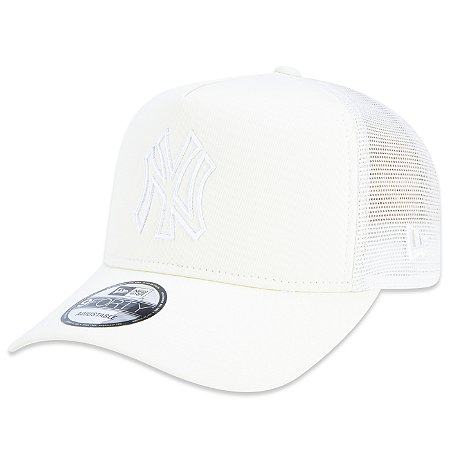 Boné New Era 940 A-Frame Trucker New York Yankees MLB Off Wh