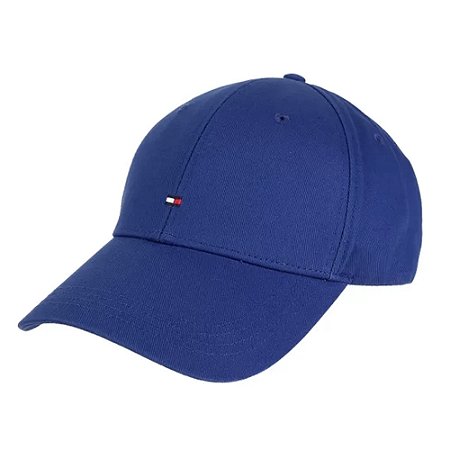 Boné Tommy Hilfiger Flag Cap Aba Curva Azul