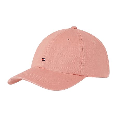 Boné Tommy Hilfiger Flag Soft 6 Panel Rosa