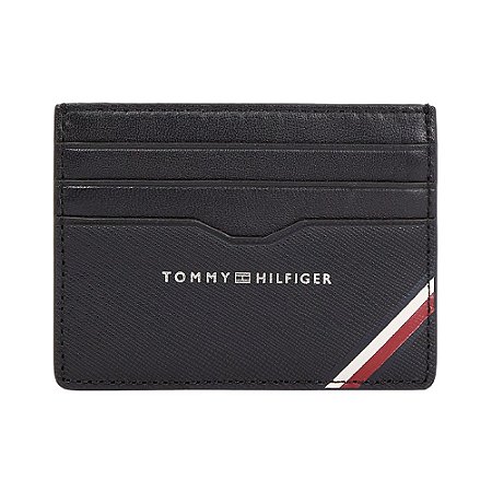 Carteira Porta Cartão Tommy Hilfiger TH Central Cc Holder