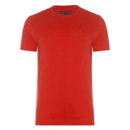 Camiseta Tommy Hilfiger Wcc Essential Cotton Tee Vermelho