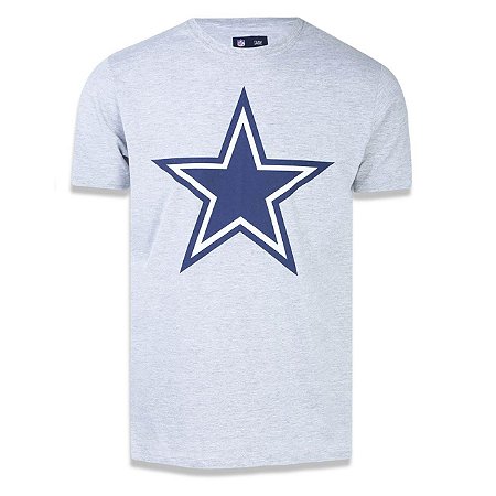 Camiseta Dallas Cowboys Basic Cinza - New Era