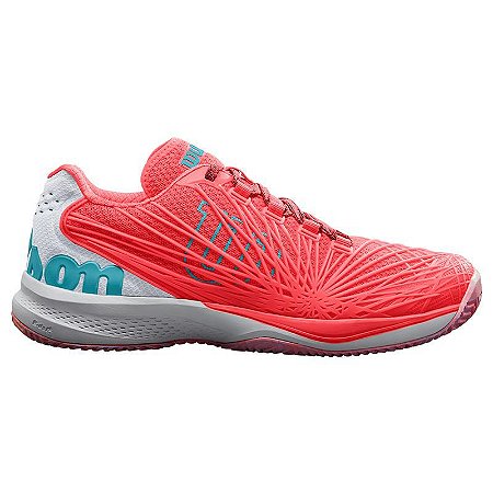 Tenis Wilson Kaos 2.0 Feminino Coral e Branco