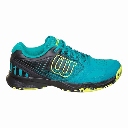 Tenis Wilson Kaos Comp All Court Verde e Preto