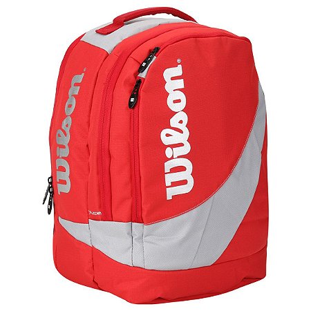 Mochila Wilson Esportiva Vermelha/Prata