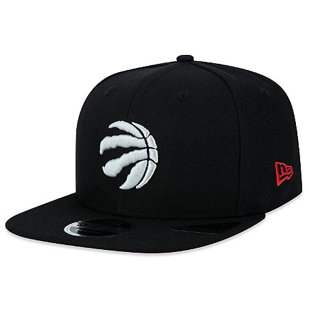 Boné New Era 950 Toronto Raptors Aba Reta Preto