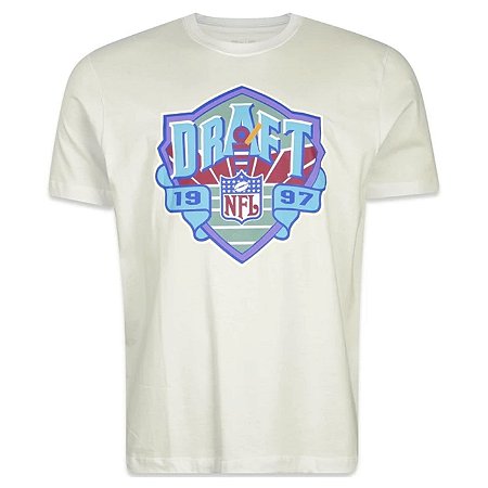 Camiseta New Era All Core Draft97 NFL Off White