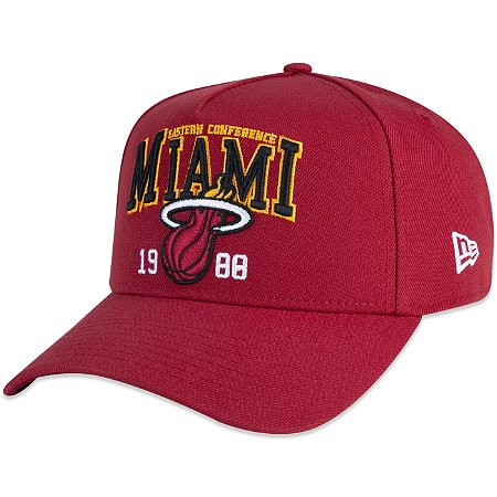 Boné New Era 940 A-Frame Miami Heat Sport Vermelho