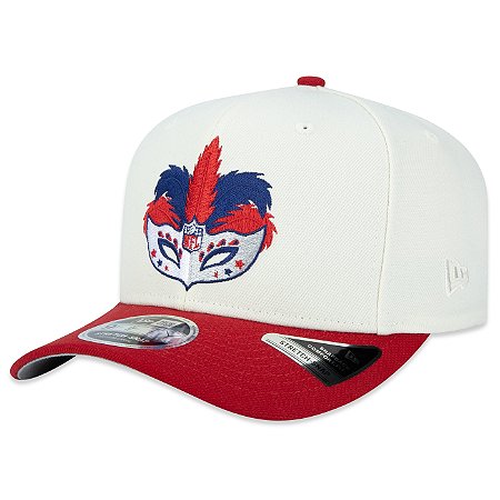 Boné New Era 950 NFL Carnaval Game Off White