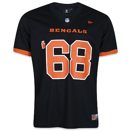 Camiseta Jersey New Era Cincinnati Bengals Core Manga Curta