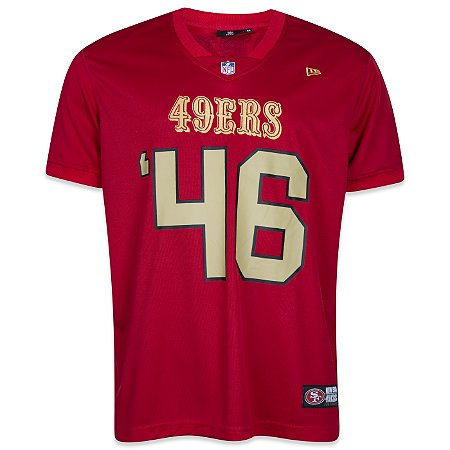 Camiseta Jersey New Era San Francisco 49ers Core Manga Curta