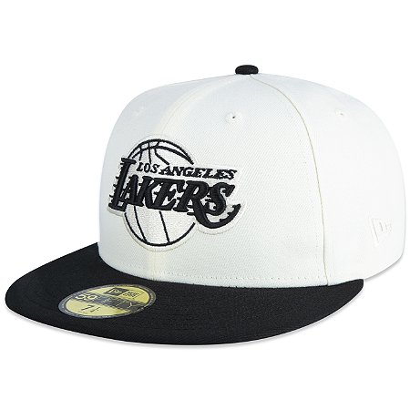 Boné New Era 5950 Los Angeles Lakers Core Off White