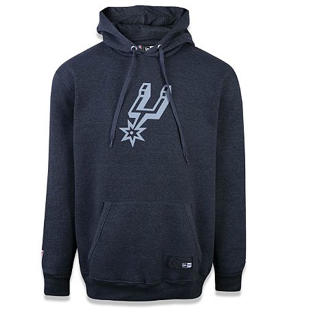 Casaco Moletom San Antonio Spurs Militar Canguru - New Era