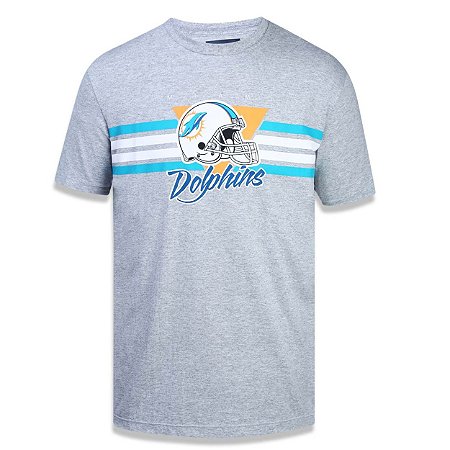Camiseta Miami Dolphins Versatile Sport Faixa - New Era