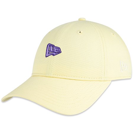 Boné New Era 920 World Of Logos Amarelo Aba Curva