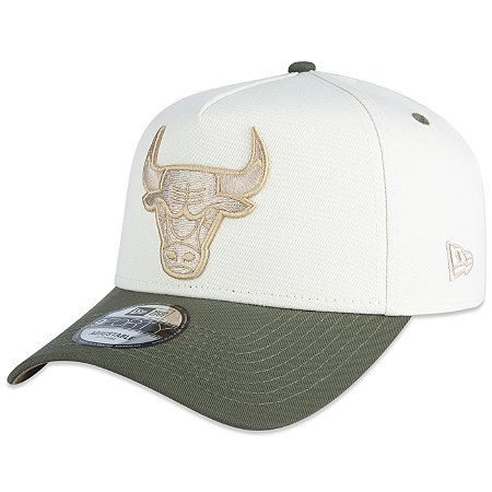 Boné New Era 940 A-Frame Chicago Bulls Dual Color Off White