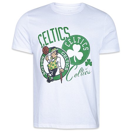 Camiseta New Era Boston Celtics World Of Logos Branco