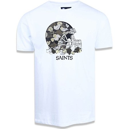 Camiseta New Orleans Saints Camo Helmet - New Era