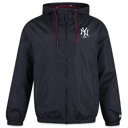 Jaqueta Corta Vento New Era New York Yankees Basico Preto
