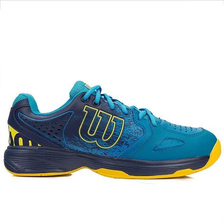 Tenis Wilson K Energy Masculino Azul e Amarelo