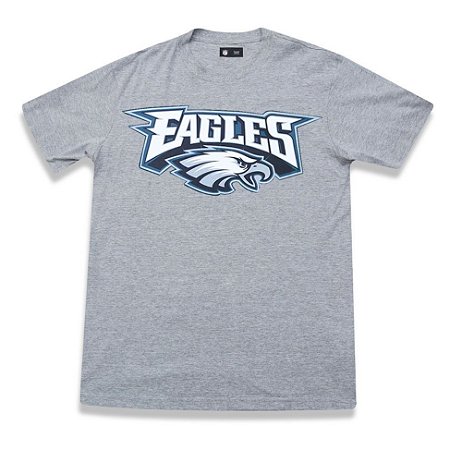 Camiseta Philadelphia Eagles Basic Cinza - New Era