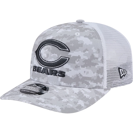 Boné New Era 970 Chicago Bears Salute To Service Cinza