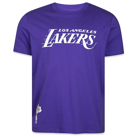 Camiseta New Era Los Angeles Lakers All Core Roxo