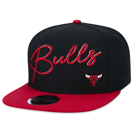 Boné New Era 950 Chicago Bulls Core Aba Reta Preto