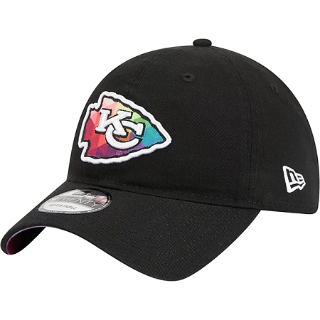 Boné New Era 920 Kansas City Chiefs Crucial Catch Preto