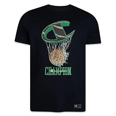 Camiseta Champion Manga Curta Basketball Ring Silk
