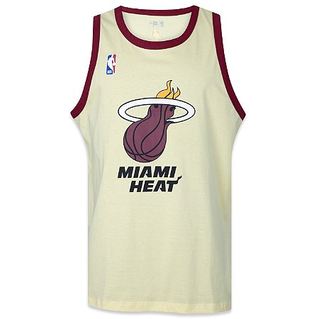 Regata New Era All Core NBA Miami Heat Amarelo