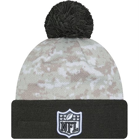 Gorro New Era NFL Logo Salute to Service 24 Militar Pompom