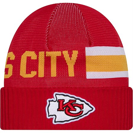 Gorro New Era Kansas City Chiefs NFL Sideline 2024 Vermelho