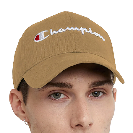Boné Champion Script Sandrock Aba Curva Kaki