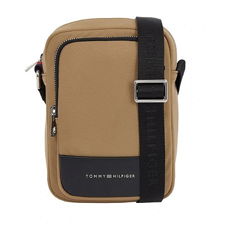 Bolsa Tranversal Tommy Hilfiger Mini Reporter Business Kaki