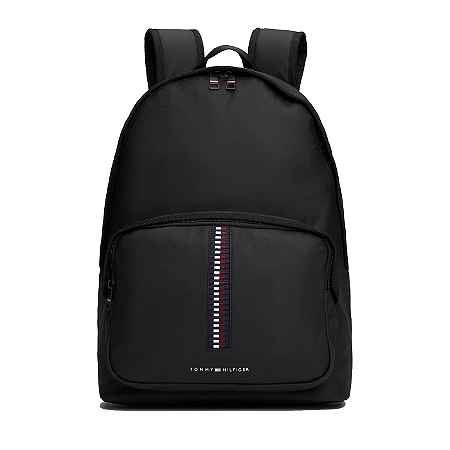 Mochila Tommy Hilfiger Corporate Woven Dome 15 Litros Preto