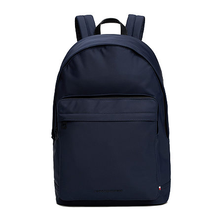 Mochila Tommy Hilfiger Textured Logo Dome 20 Litros Azul