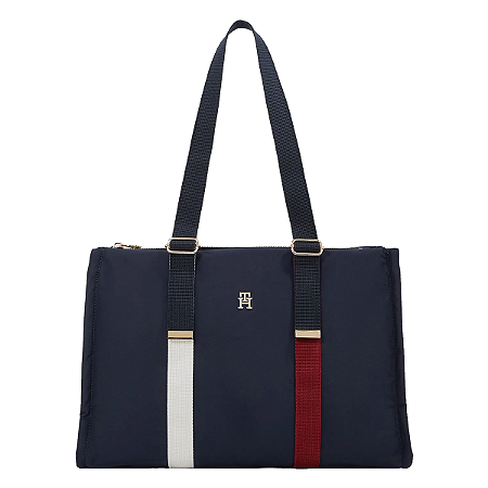 Bolsa de Mão Tommy Hilfiger Feminina Tote Revamp Azul