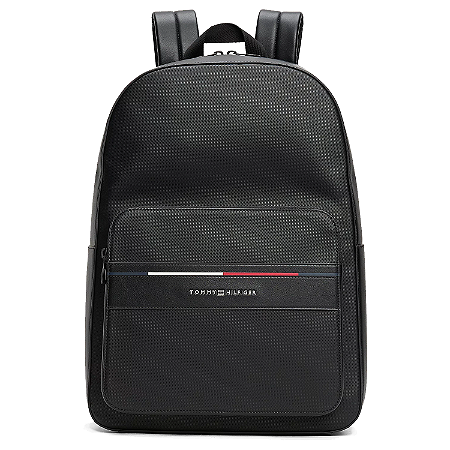 Mochila Tommy Hilfiger Signature Textured 14 Litros Preto