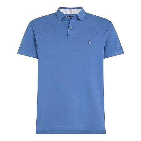 Camiseta Gola Polo Tommy Hilfiger 1985 Azul Regular