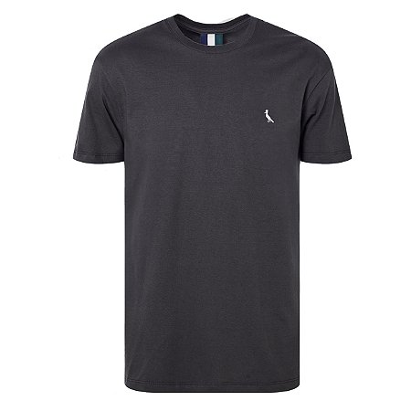 Camiseta Reserva Regular Vento Masculina Cinza Escuro