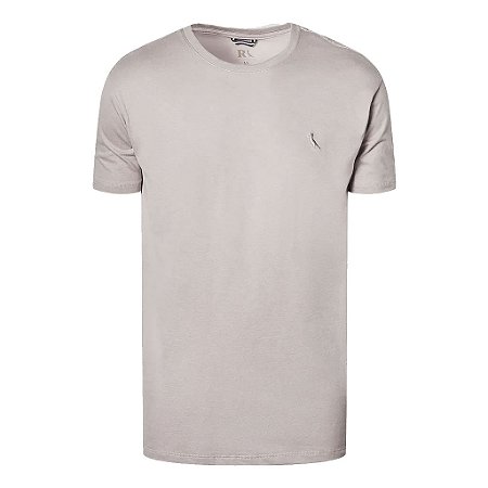 Camiseta Reserva Super Slim Careca Masculino Cinza Lua