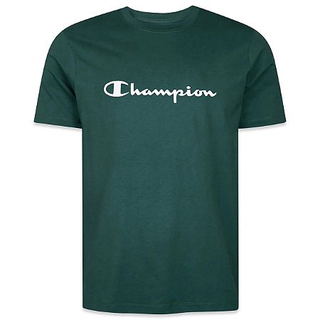 Camiseta Manga Curta Champion Lev Mc Script One Verde