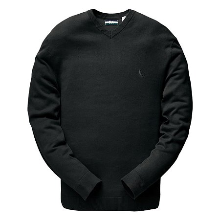 Suéter Tricot Reserva Basico Gola V Masculino Verde Mata