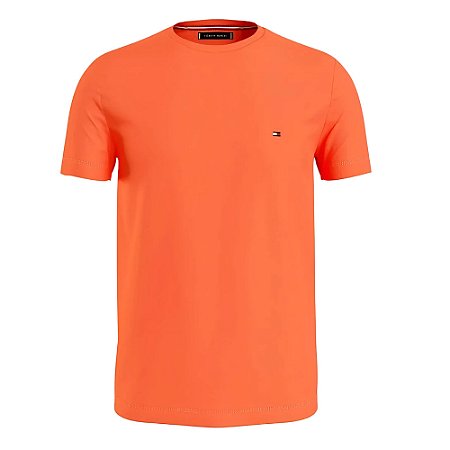 Camiseta Tommy Hilfiger Wcc Essential Cotton Tee Laranja