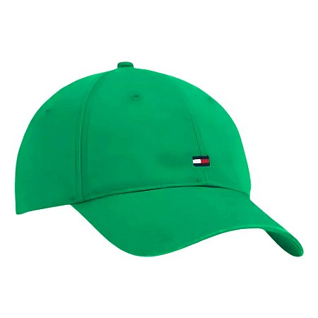 Boné Tommy Hilfiger Th Flag Cotton Verde 6 Panel