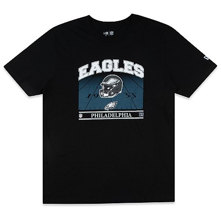 Camiseta New Era Philadelphia Eagles NFL Regular Fan Preta