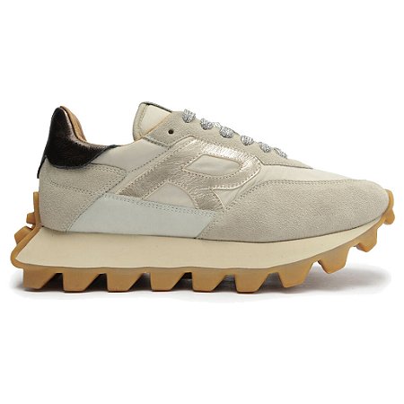 Tenis Reserva Yankee Star Masculino Bege e Cinza