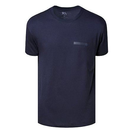 Camiseta Reserva Algodão Pima Estampa Minimal Retangulo Azul